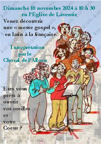 Affiche pour invitation de notre ste cecile 2024